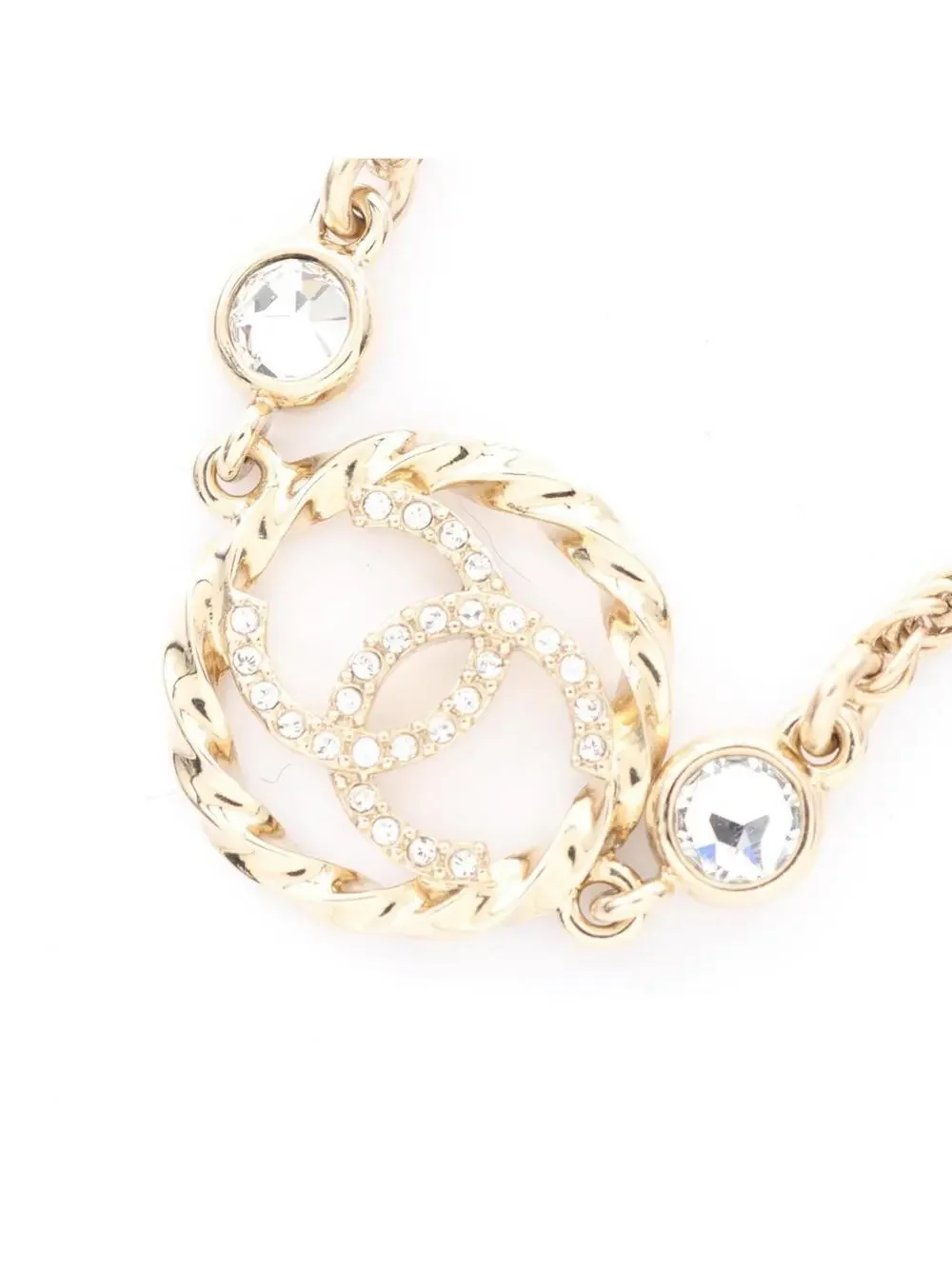 Chanel Cc Logo Pendant Necklace Metal #234118C17B